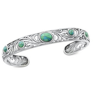 Boho Armband Turquoise Flower - 925 zilver