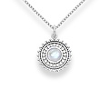 Ketting Flower Moonstone - 925 zilver