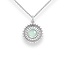 Ketting Flower Blue Chalcedony - 925 zilver