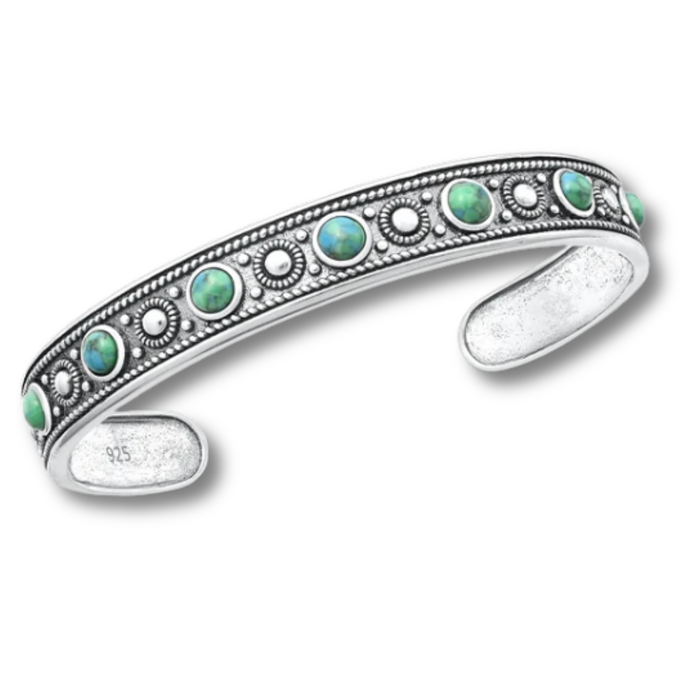 Bangle Iza Turquoise - 925 zilver