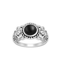 Spirx ring Onyx - 925 zilver