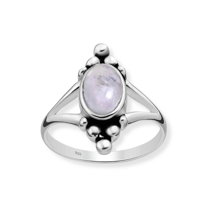 Moonstone ring Kayla - 925 zilver