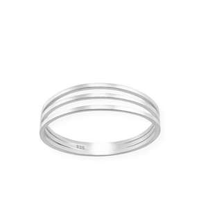 Triple Layer ring - 925 zilver