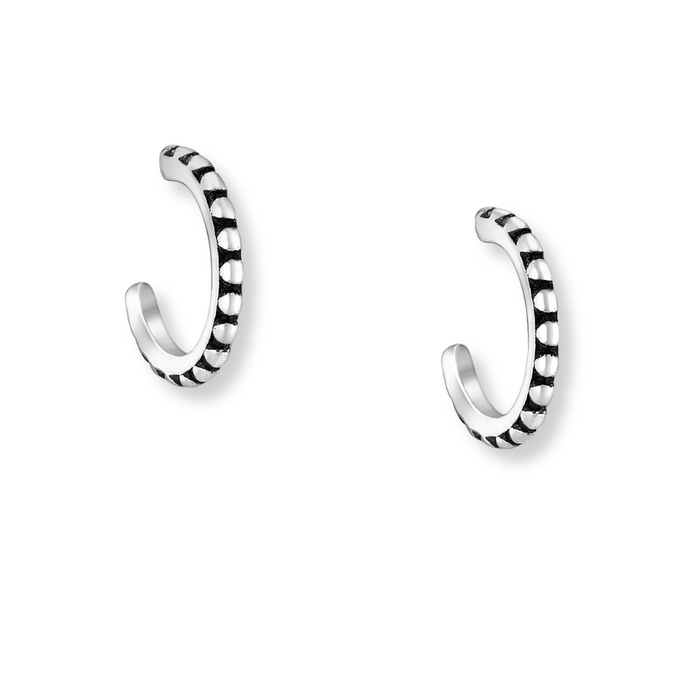 Boho oorringen Indigo - 925 zilver