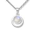 Lunara Moonstone ketting- 925 zilver