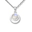 Lunara Moonstone ketting- 925 zilver
