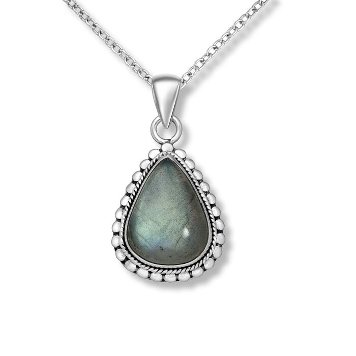 Mystic Labradorite pendant - 925 zilver