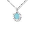 Naya Chalcedony ketting - 925 zilver