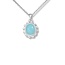Naya Chalcedony ketting - 925 zilver