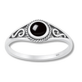 Sierra Onyx  ring - 925 zilver