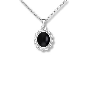 Naya Onyx ketting - 925 zilver