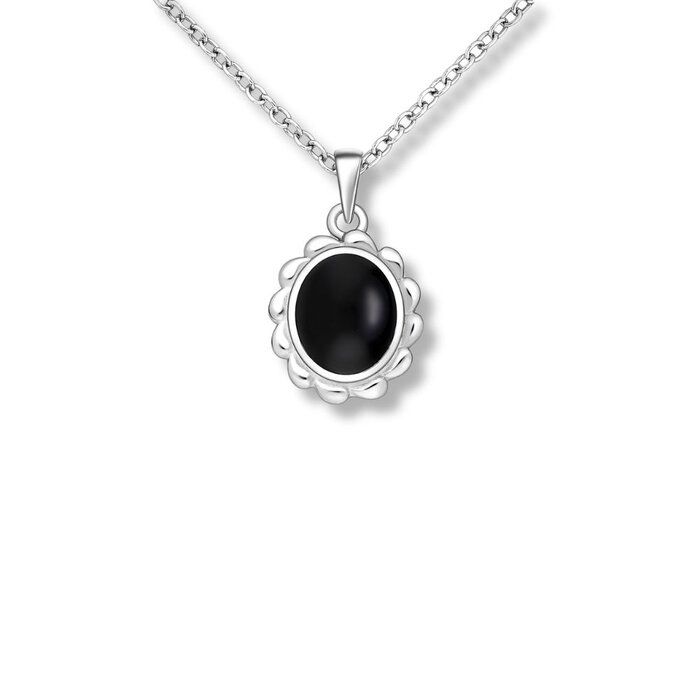 Naya Onyx ketting - 925 zilver