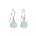 Oorhangers Aqua Chalcedony - 925 zilver