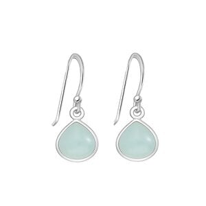 Oorhangers Aqua Chalcedony - 925 zilver