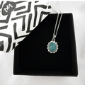 Naya Chalcedony ketting - 925 zilver