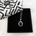 Naya Onyx ketting - 925 zilver