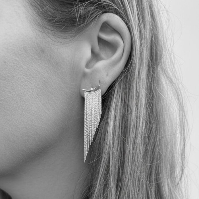 Spark oorbellen - 925 zilver