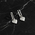 Icon Heart oorbellen - 925 zilver
