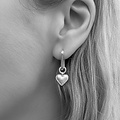 Icon Heart oorbellen - 925 zilver