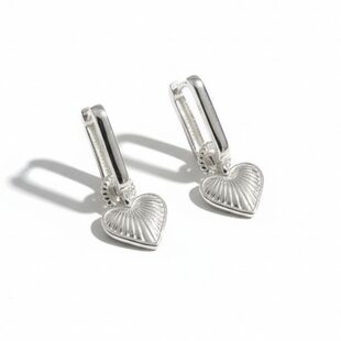 Icon Heart oorbellen - 925 zilver