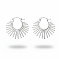 Sunray hoops - 925 zilver