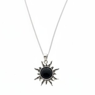 Onyx Sun ketting - 925 zilver