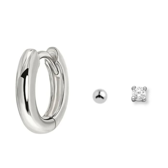 Basic set oorbellen - 925 zilver