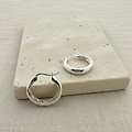 Textured hoops - 925 zilver