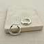 Textured hoops - 925 zilver