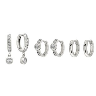 Luxe Zilveren Oorbellenset – 925 Zilver