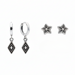 Bohemian Oorbellenset - 925 zilver