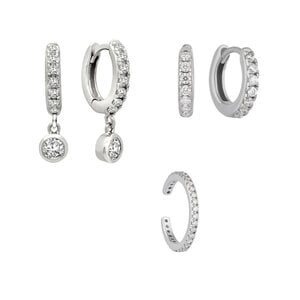 Sparkle Oorbellenset - 925 zilver