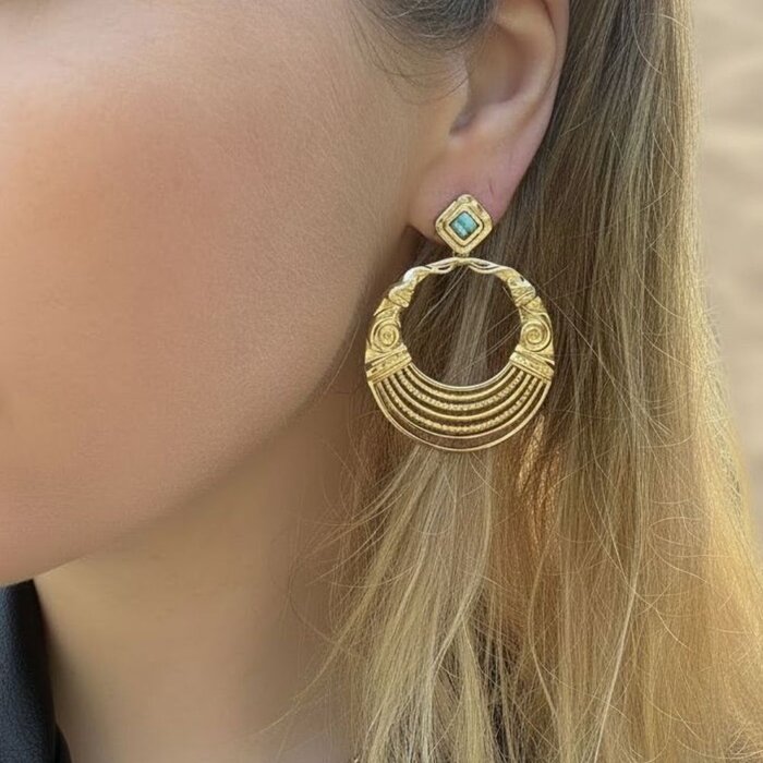 Ara oorbellen Turquoise