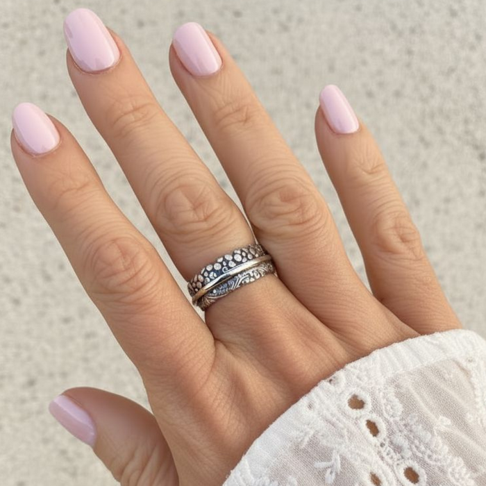 Setje Bali ringen - 925 zilver