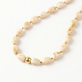 Bold Beads Necklace - Ivory White