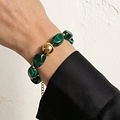Bold Beads Bracelet - Emarald Green