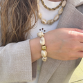Bold Beads Bracelet - Soft Ivory