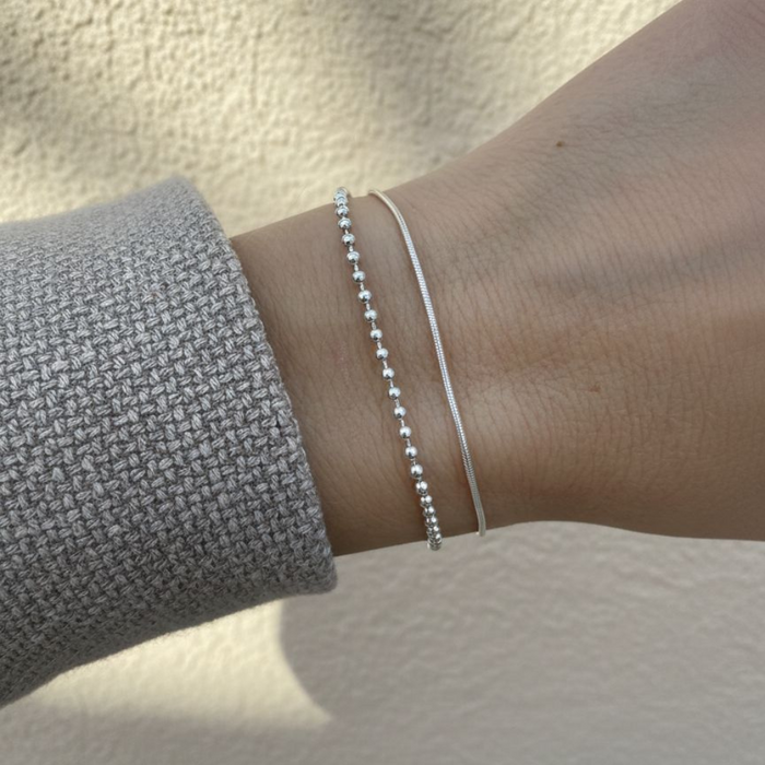 Dual Glow armband - 925 zilver