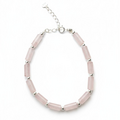 Rose Quartz Flow armband - 925 zilver