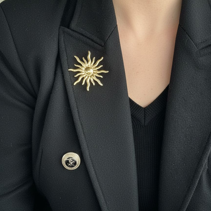 Broche Sol - goud