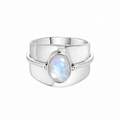 Percy Moonstone ring - 925 zilver
