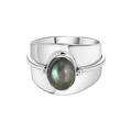 Percy Labradorite ring - 925 zilver