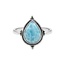 Larimar Drop ring - 925 zilver