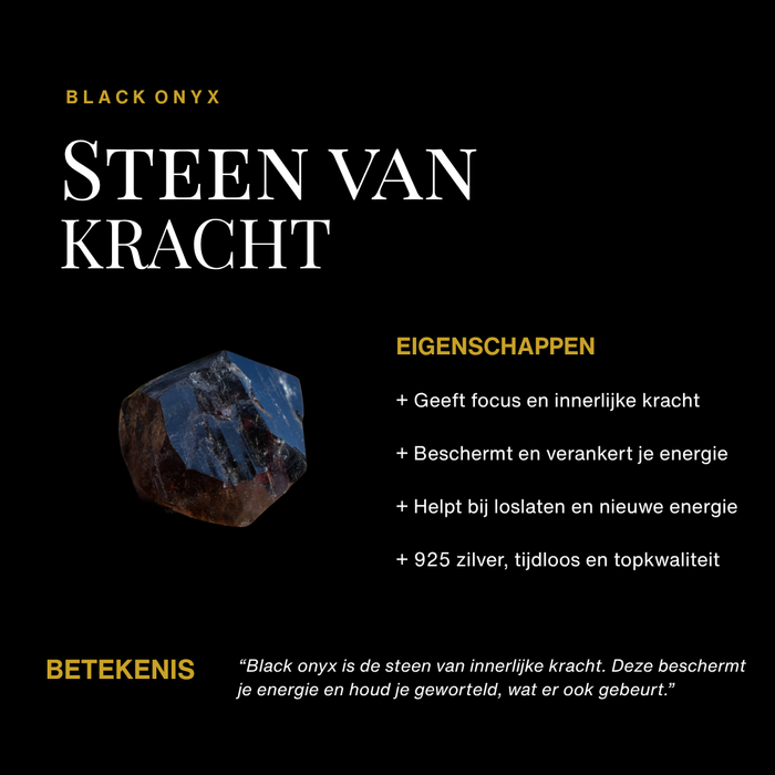 Oorbellen Vibe Black - 925 zilver