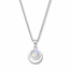 Lunara Moonstone ketting- 925 zilver