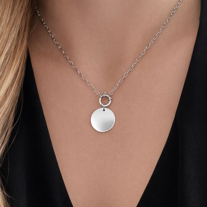 Pure Coin ketting - zilver