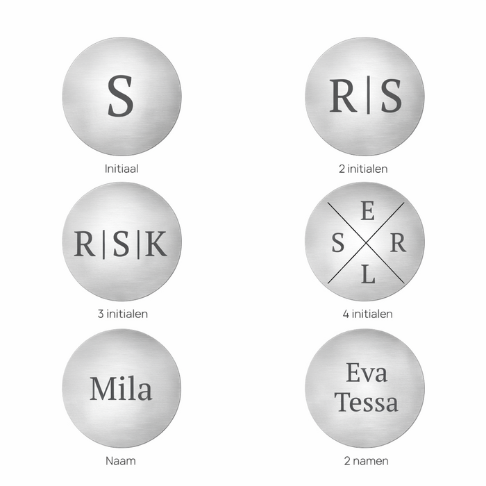 Bold Coin armband - zilver