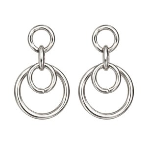 Flow hoops - zilver