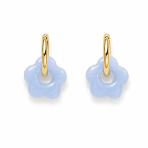 Daisy Blue oorbellen - goud