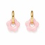 Daisy Pink oorbellen - goud